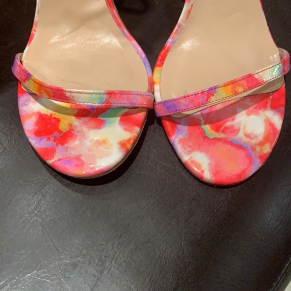 SW Pink Multicolour Watercolour Nudist Sandals - Picture 7 of 7